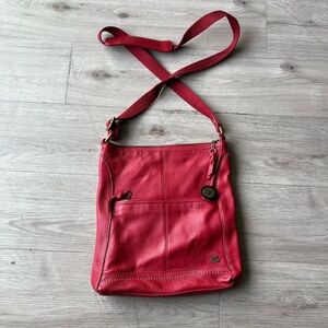 The Sak Red Leather Iris Crossbody Bag